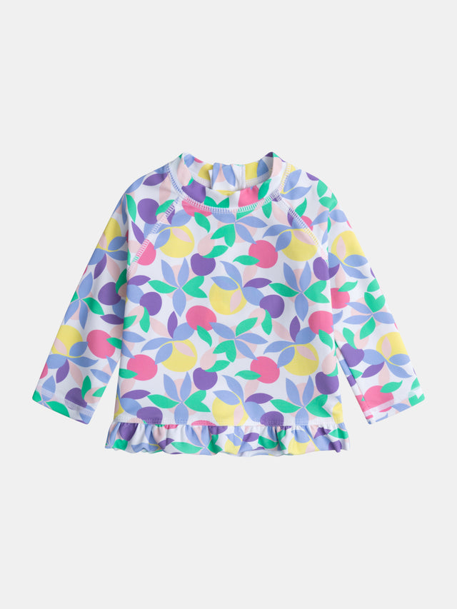 T-shirt de banho UPF 50+ para bebé filha