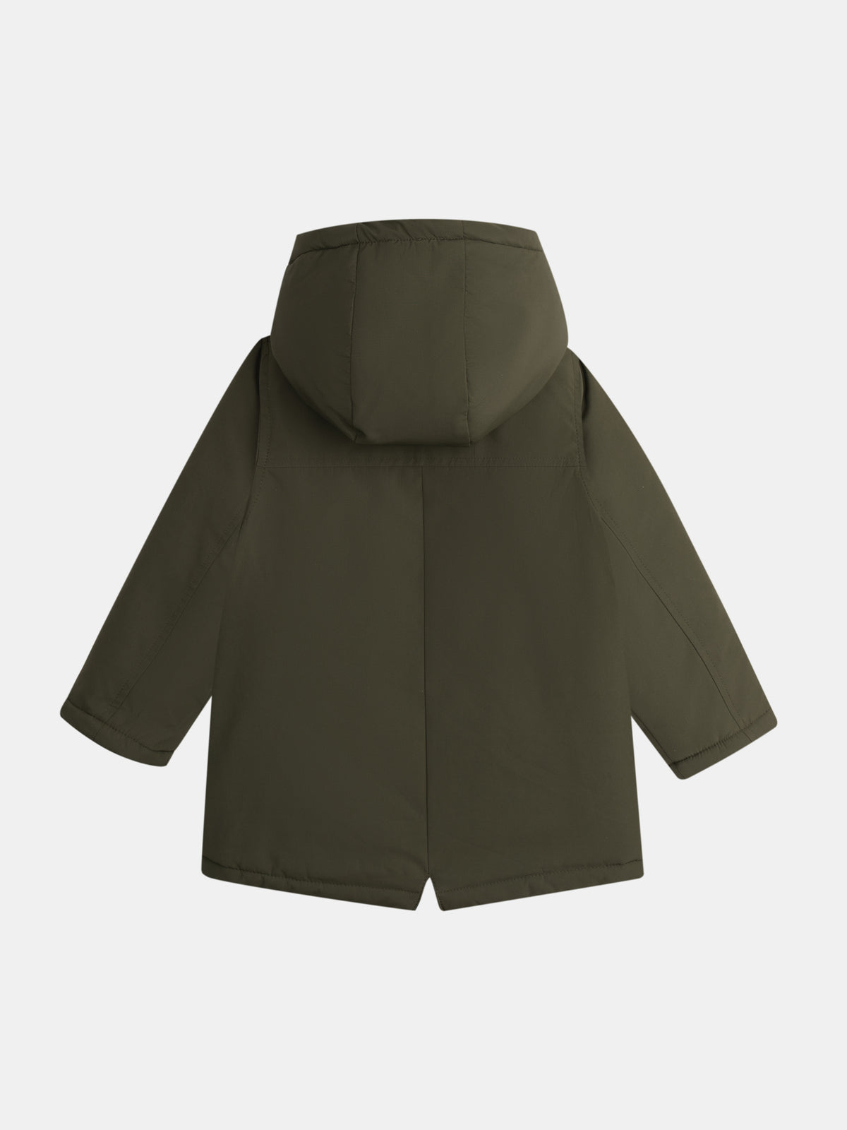 Parka verte doublée sherpa pour garçon