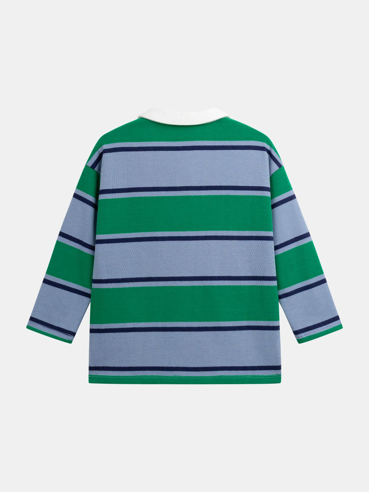 Polo de mangas longas com riscas para menino