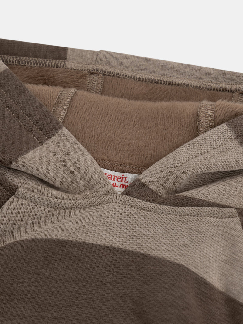 Sweat rayé à capuche pour garçon