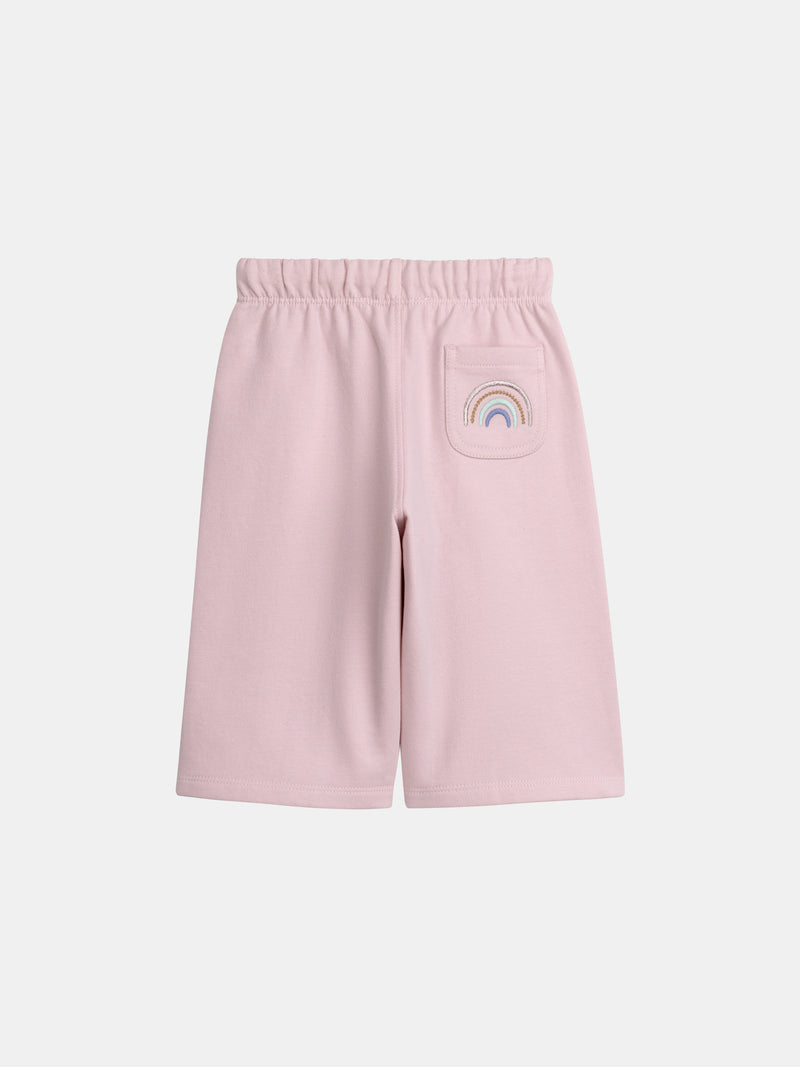 Conjunto de fato de treino e calças rosa "RAINBOW" para menina