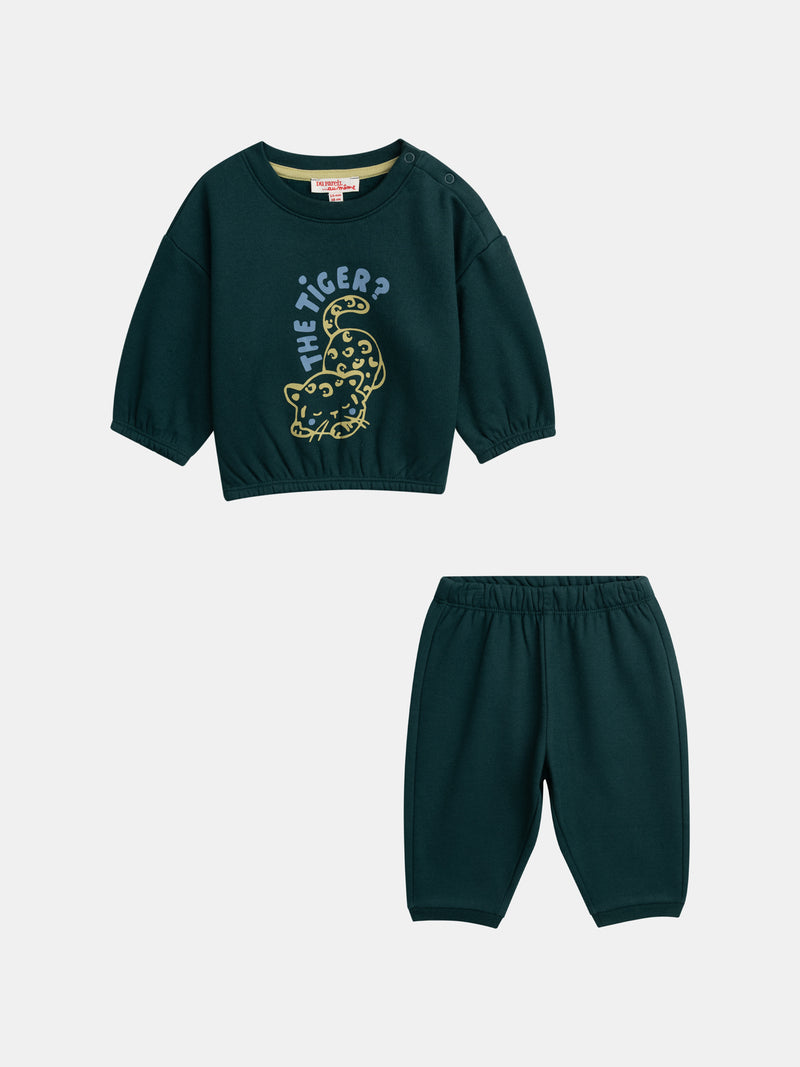 Ensemble vert "Wild Campus" pour bébé garçon