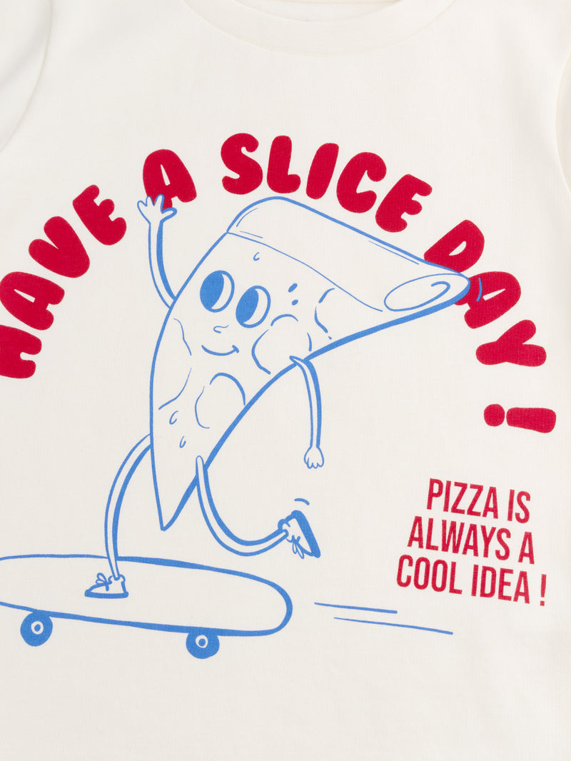 Pyjama 2 pièces en molleton imprimé "Have a Slice Day! " pour enfant garçon