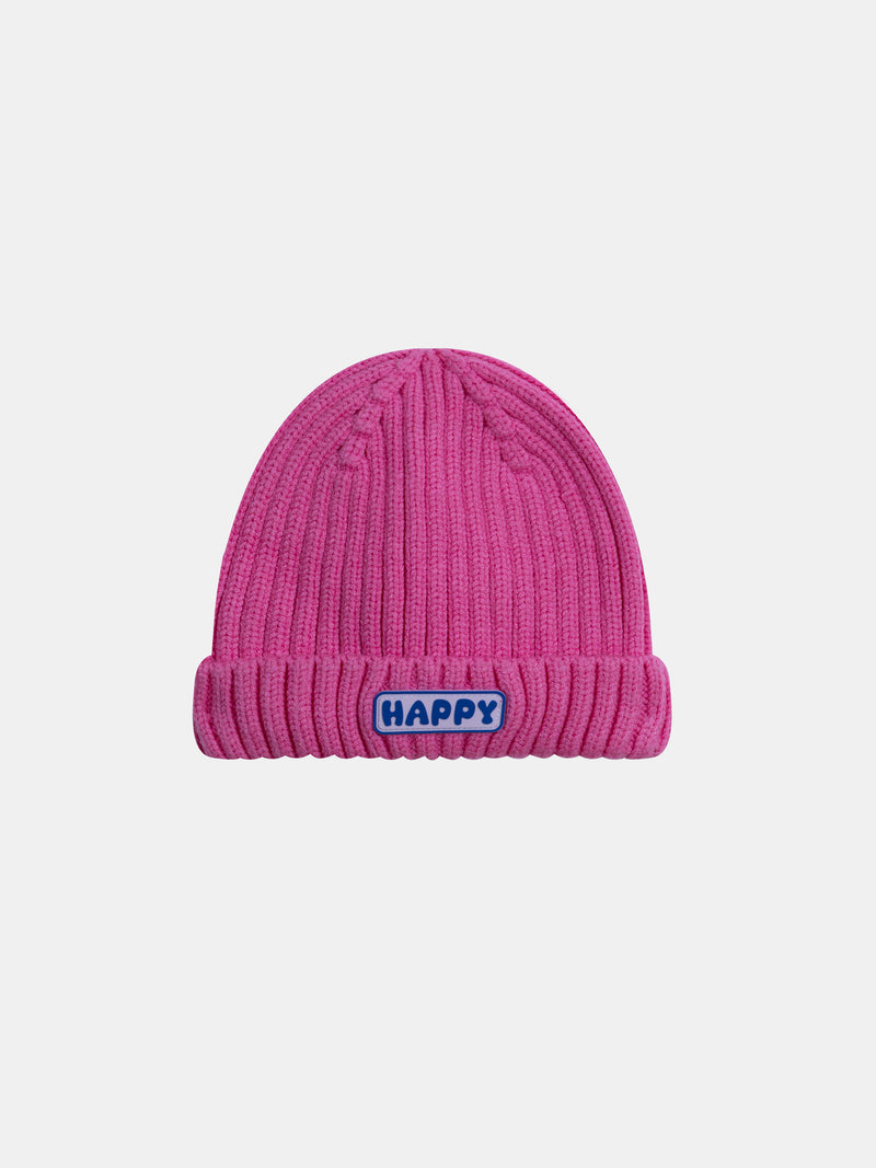 Gorro rosa para menina