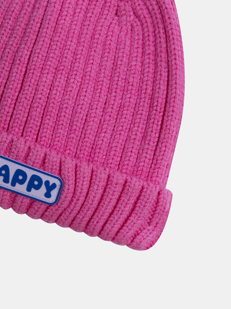 Gorro rosa para menina