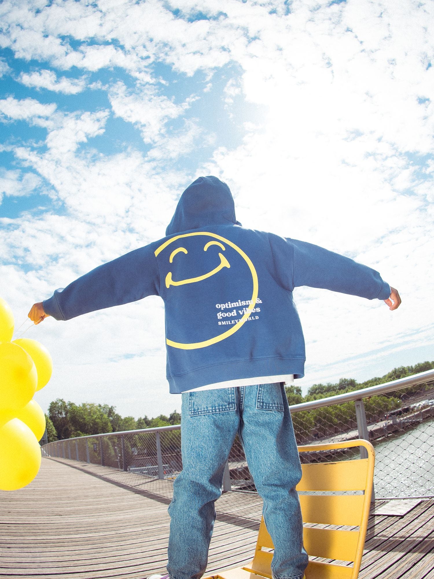 Sweat à capuche à imprimé SMILEYWORLD pour garçon