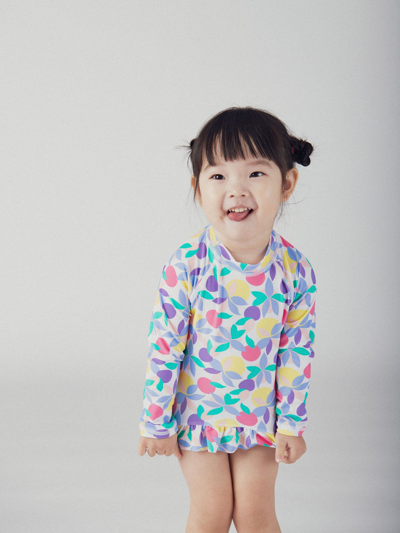 T-shirt de banho UPF 50+ para bebé filha