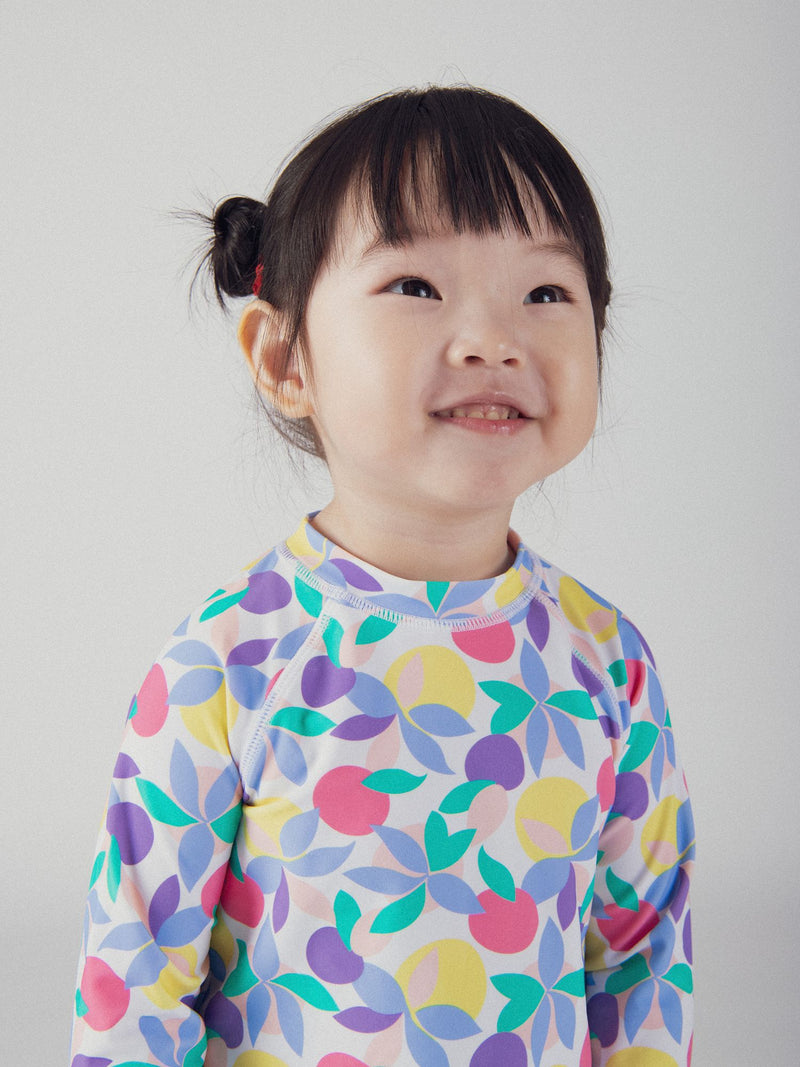 T-shirt de banho UPF 50+ para bebé filha