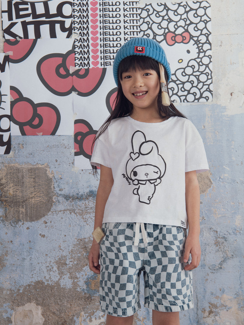 T-shirt branca com impressão foto-crómica