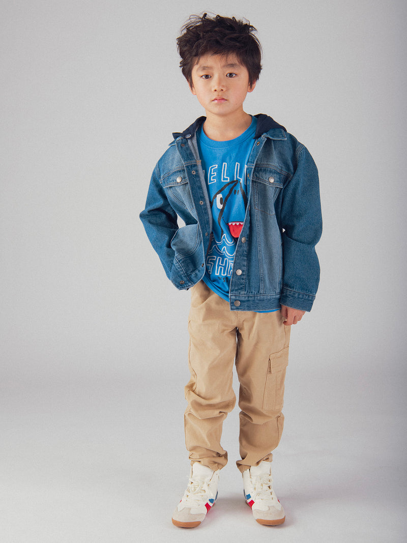 Jaqueta de denim para menino