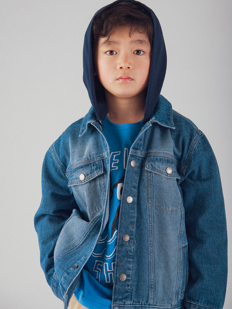 Jaqueta de denim para menino