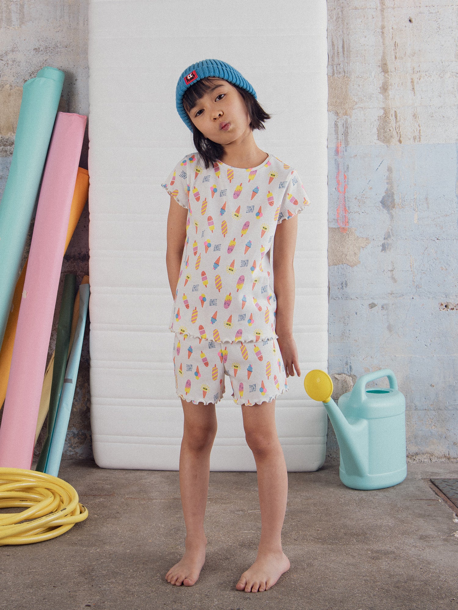 Pijama curto "SWEET & CHILL" para meninas