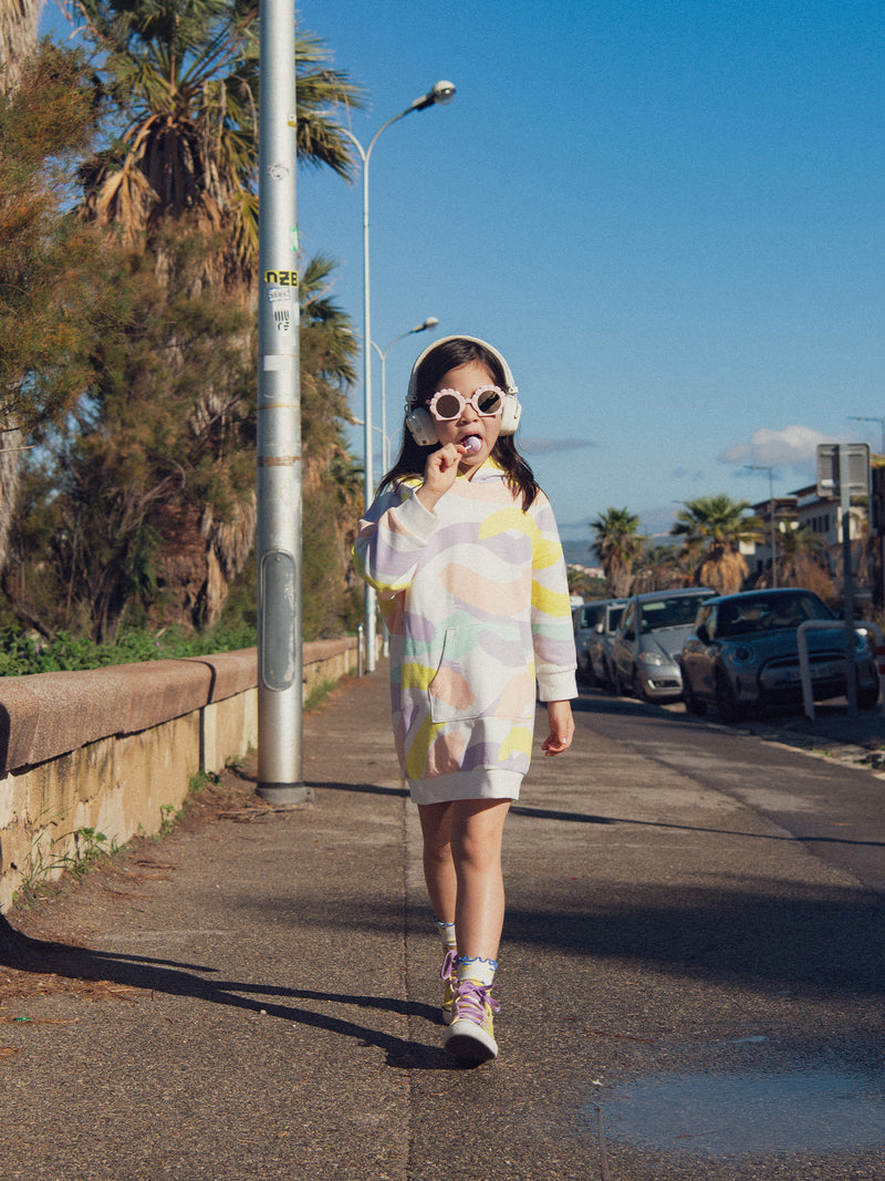 Vestido Sweat Colorido para Meninas