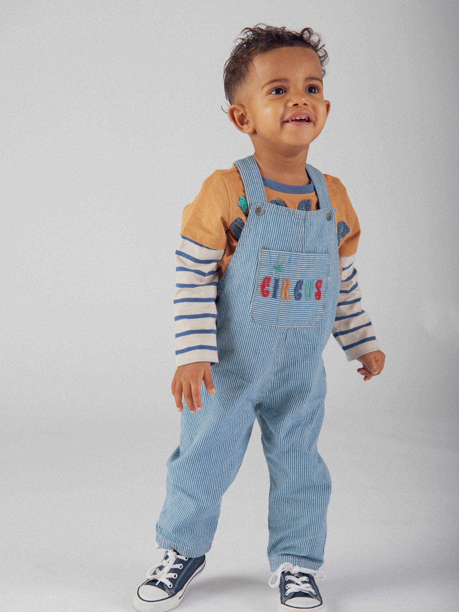 Salopette à rayures pour bébé garçon