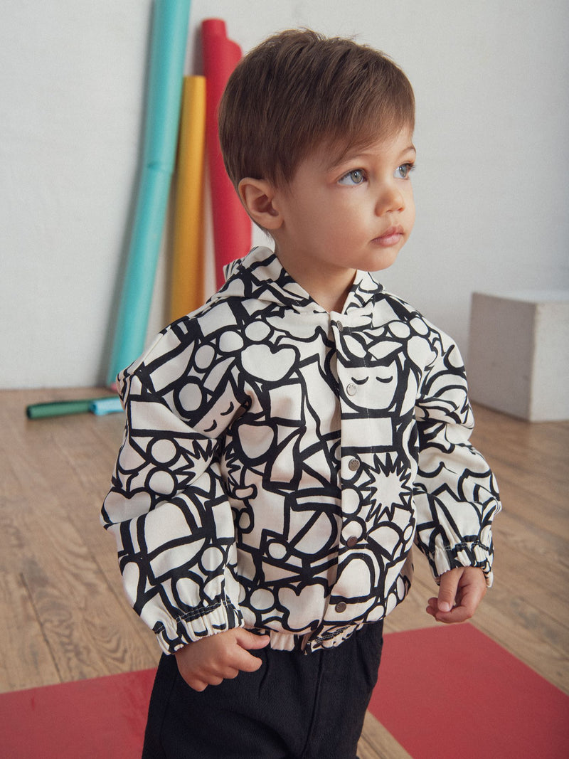 Gilet à capuche avec imprimé intégral "GRAPHIC" pour bébé garçon
