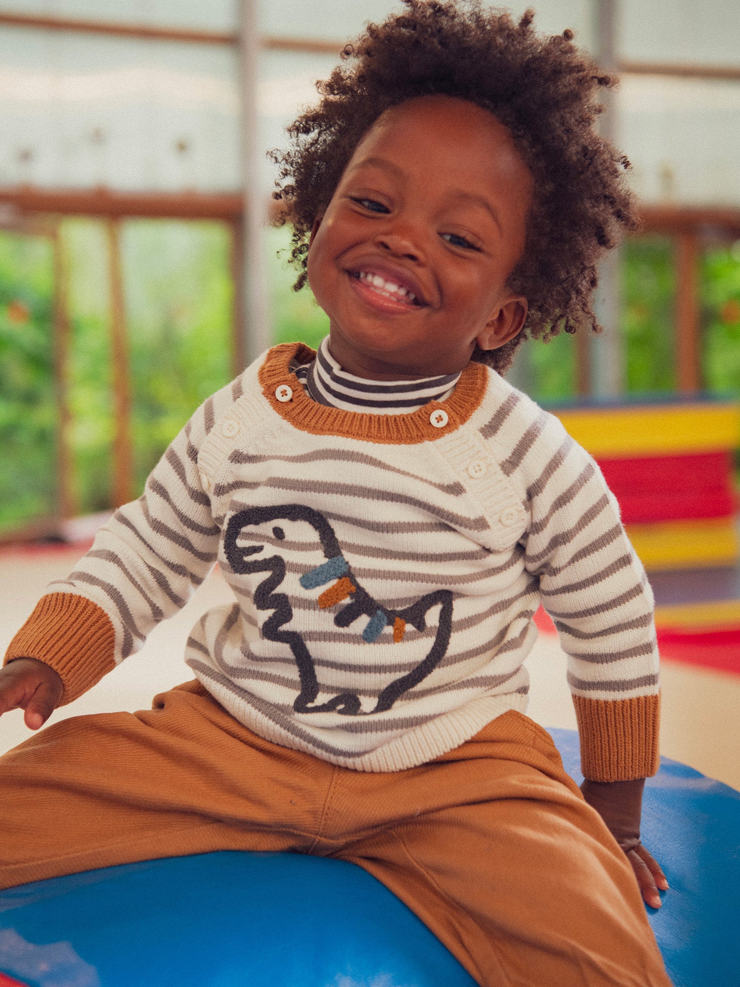 Pullover dinossauro para menino bebé