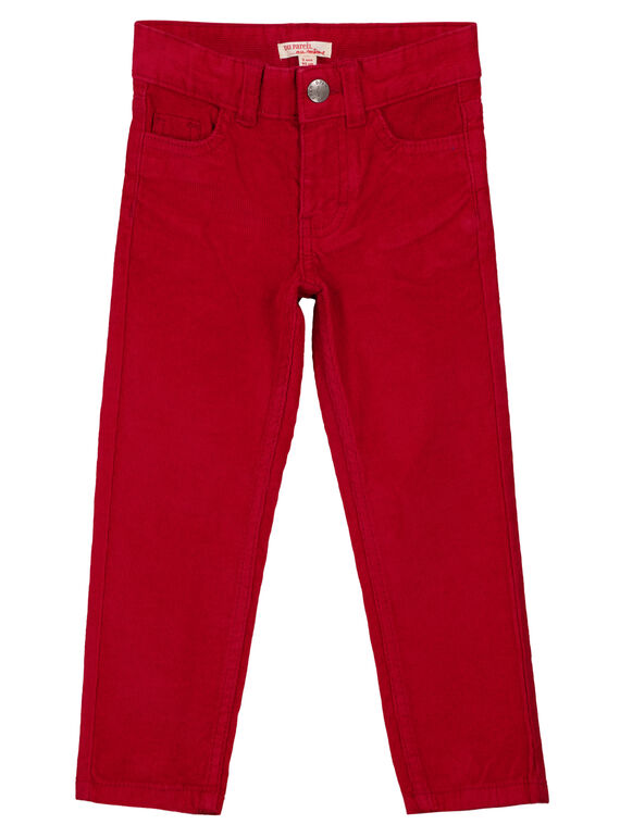Calças em veludo Vermelho Regular GOJOPAVEL4 / 19W90233D2BF508