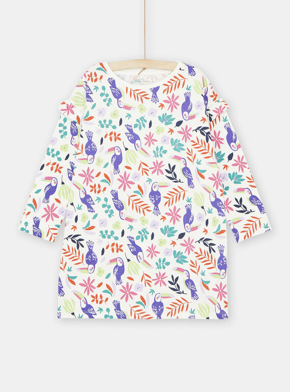 Camisa de dormir multicolor com estampado tropical menina SEFACHUTOU / 23WH1131CHN001