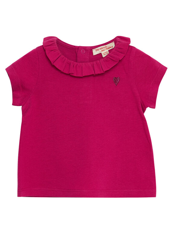 Camisola mangas curtas fúcsia menina JIJOBRA9 / 20SG09T2BRA310