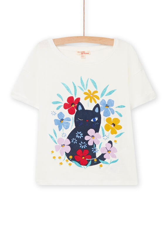 T-shirt de mangas curtas cru menina NALUTI1 / 22S901P2TMC001