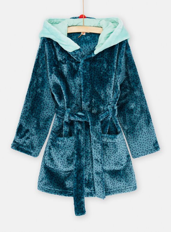 Robe azul com capuz SEGOROBKOA / 23WH1251RDC716