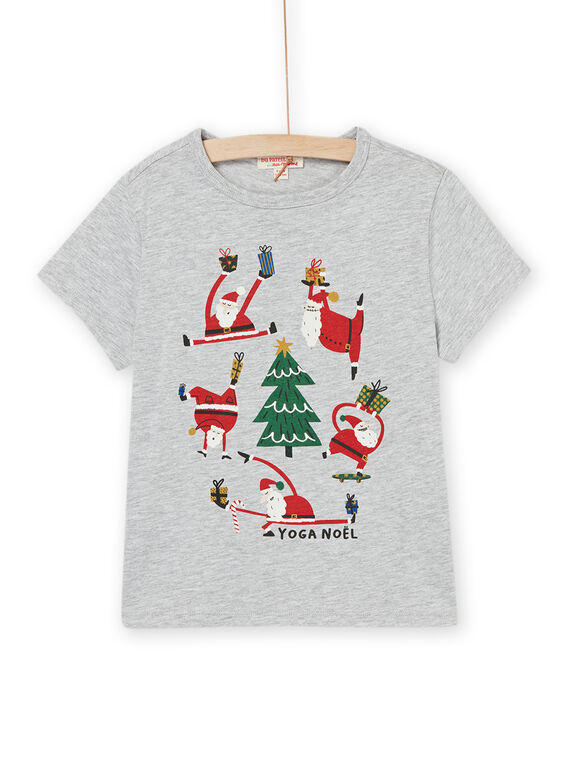 T-shirt de mangas curtas com estampado de Natal PONOTIEX / 22W902V1TMCJ922