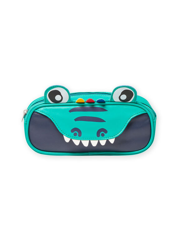 Estojo verde com padrão de crocodilo menino MYOCLATROU / 21WI02G1TROG614