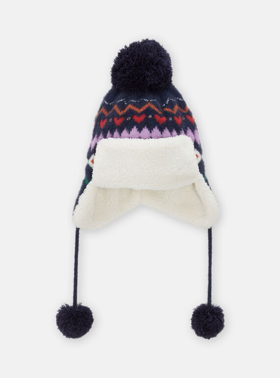 Ushanka azul-marinho para menina SYAJOCHAP2 / 23WI01O3BON070