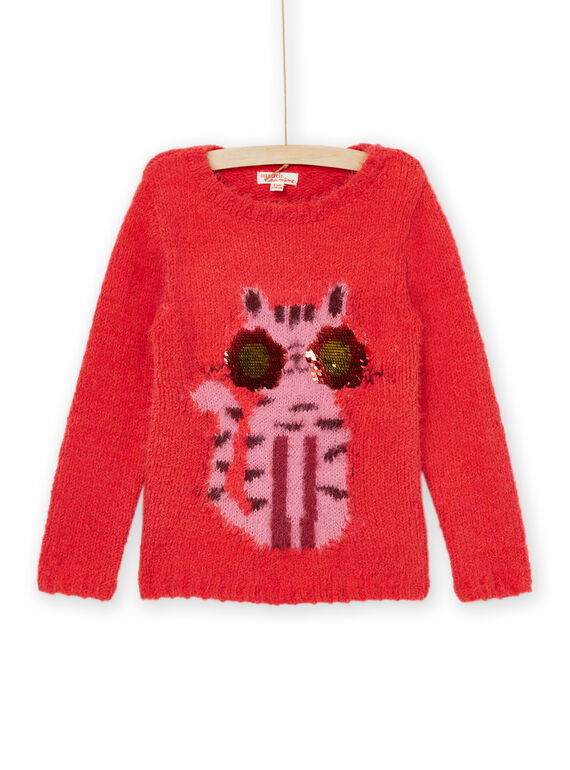 Camisola de malha com estampado de gato PAPRIPULL / 22W901P1PULF503