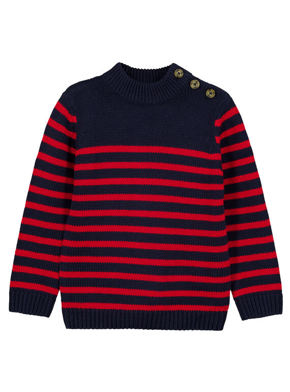 Camisola Azul-Marinho às riscas Vermelho GOJOPUL3 / 19W90243D2EF518