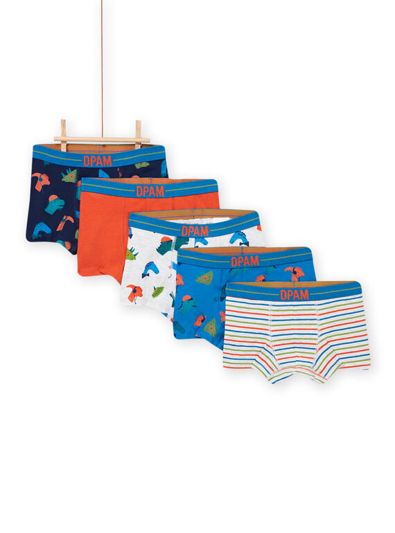 Pack de 5 boxers a condizer menino NEGOBOXSEM4 / 22SH12J5BOXC239