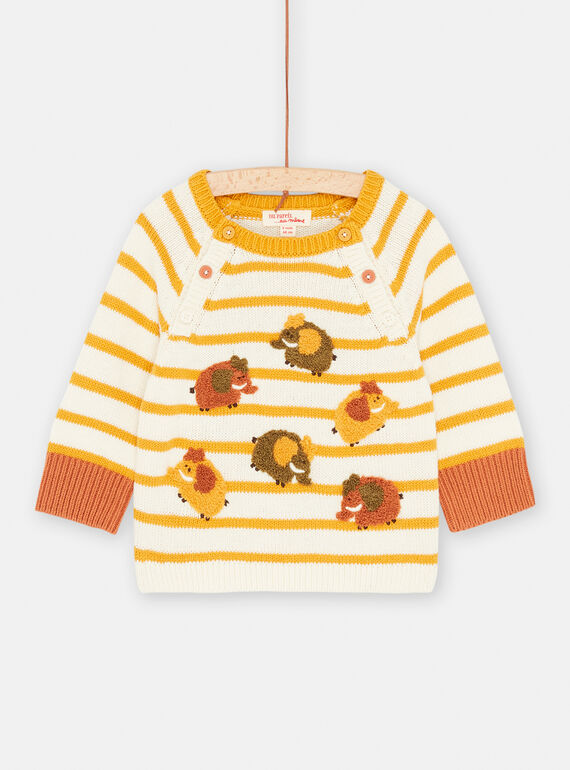 Camisola amarelo com estampado decorativo SUCOUPUL / 23WG10L1PULB118