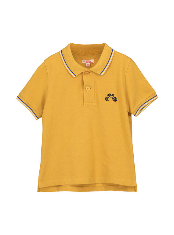 Polo amarelo mostarda menino FOJOPOL1 / 19S902Y1D2DB107
