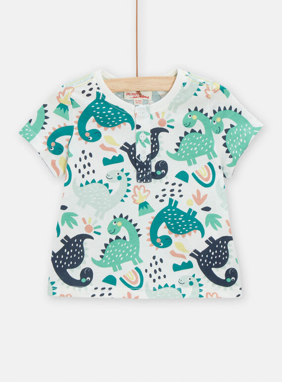 T-shirt cru com estampado de dinossauros bebé menino TUCOTUN / 24SG10N4TMC003