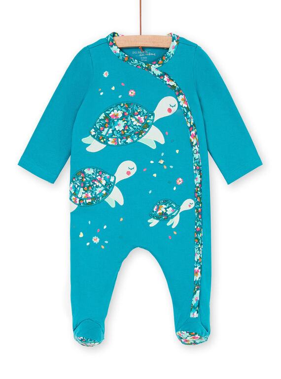 Babygro turquesa bebé menina LEFIGRETOR / 21SH13C3GREC216