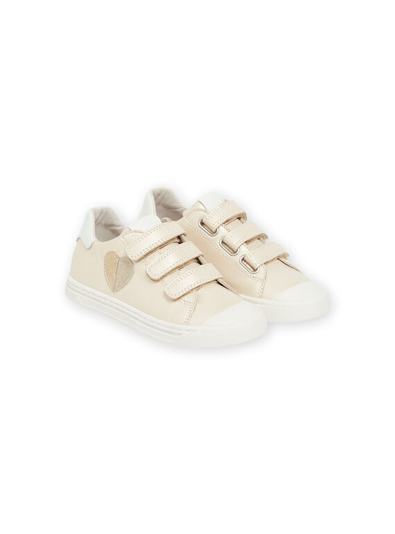 Sapatilhas douradas com padrão coração menina NABASOLIVIA / 22KK3536D3F080