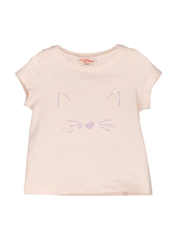 T-shirt mangas curtas bebé menina FIJOTI3 / 19SG0933TMC307