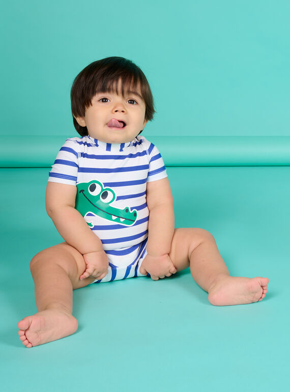 Macacão de banho branco e azul bebé menino NYUCOMUV / 22SI10L1MAI000