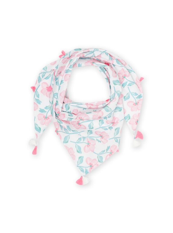 Lenço branco com estampado florido menina NYAVOFOUL / 22SI0131FOU000