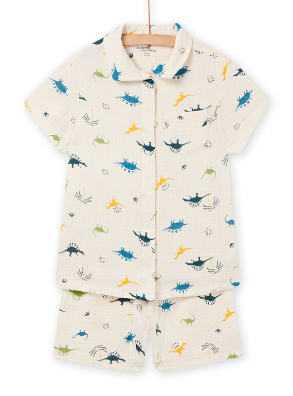 Pijama cru-escuro menino NEGOPYCGAZ / 22SH12HBPYJ003