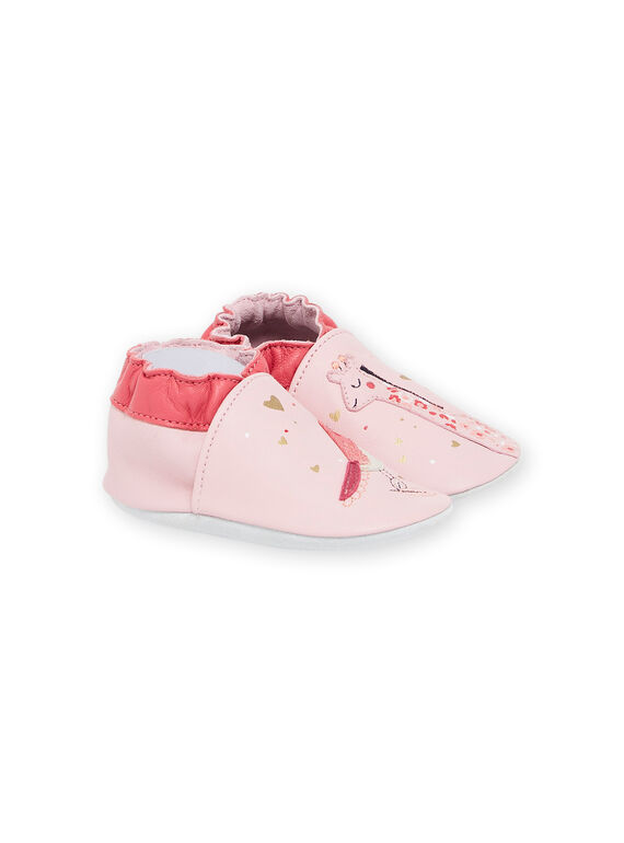 Pantufas em couro flexível com estampado fantasia PICHOSGIR / 22XK3741D3S321