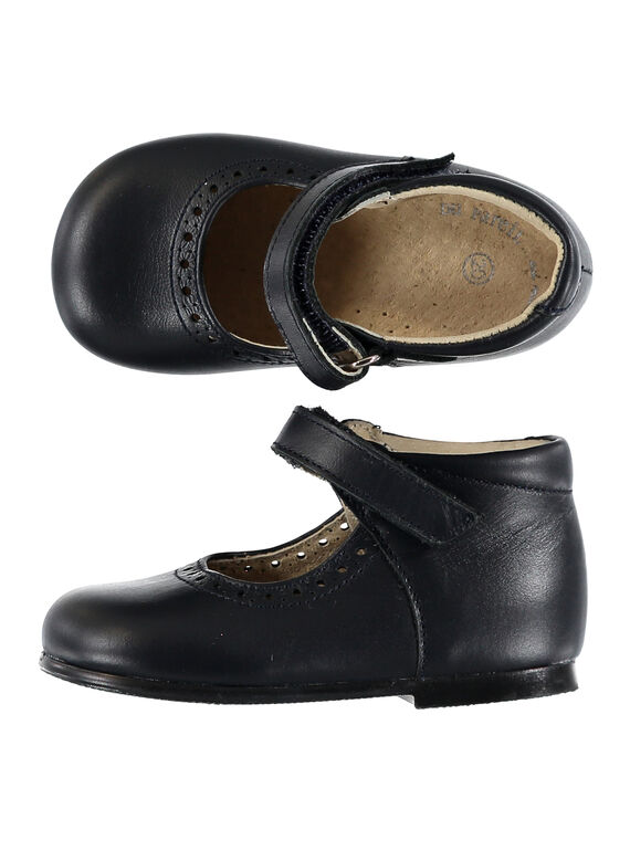 Babies couro azul-marinho bebé menina GBFBABPERF1 / 19WK37B1D13070