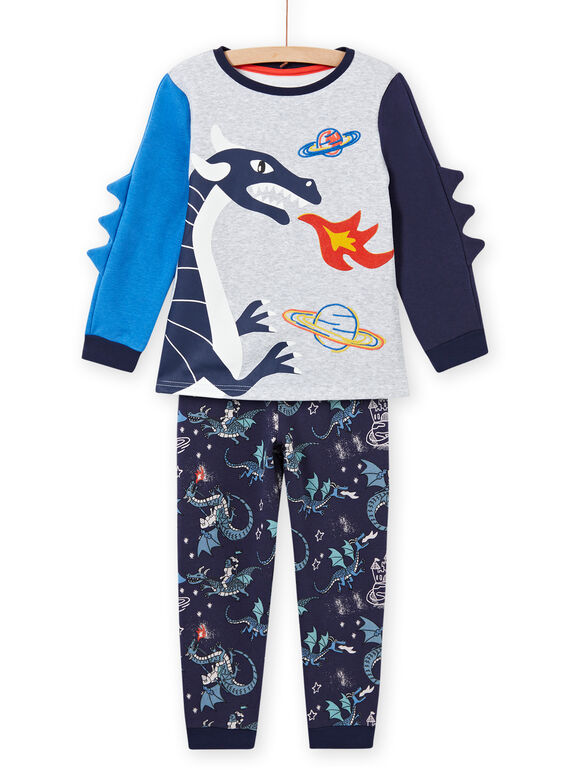Conjunto de pijama com estampado de dragão fosforescente menino MEGOPYJGON / 21WH1295PYJJ922