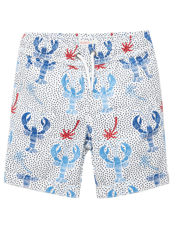 Bermudas menino branco estampado lagosta JOCEABER1 / 20S902N2BER000