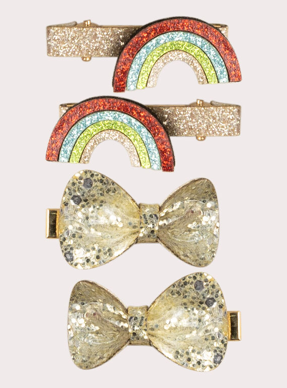 Conjunto de 4 barras douradas para menina  VYAJOCLIC6 / 24WI01L5BRTK008