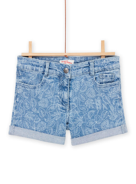 Calções de ganga com estampado tropical RAJOSHORT3 / 23S90172SHOP272