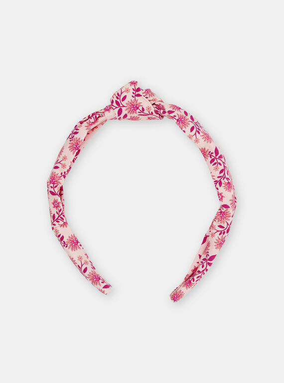 Bandolete rosa com estampado florido menina SYAJOSERR2 / 23WI0181TETD329