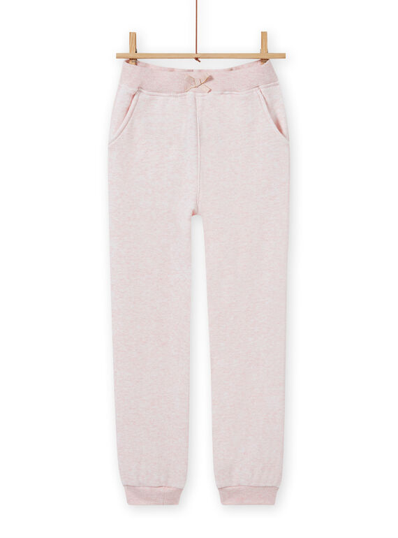 Calças de fato de treino rosa mesclado menina MAJOBAJOG2 / 21W90111JGBD314