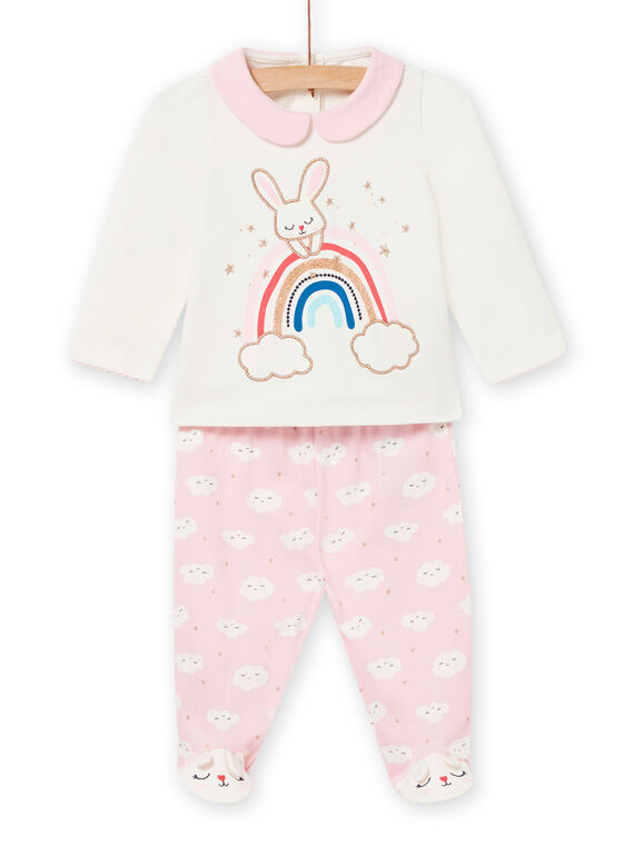 Conjunto pijama rosa-claro bebé menina NEFIPYJARC / 22SH13G1PYJ321