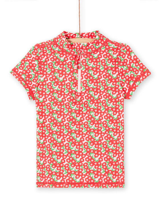T-shirt anti-UV rosa criança menina LYAMERLUVEX / 21SI01D2TUV309